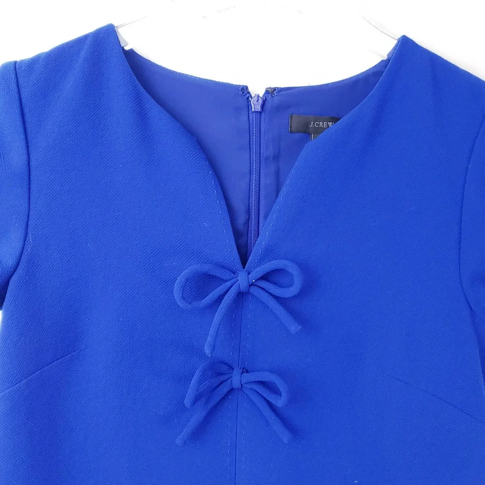 J. Crew Royal Blue Short Sleeve Shift Dress